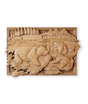 Панно «Камчатские медведи»